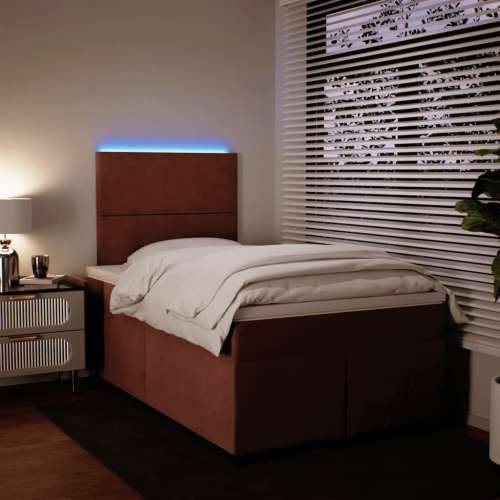 Box spring krevet s madracem ružičasti 120 x 200 cm baršunasti - Ružičasta 120 x 200 cm Gladak dizajn Cijena