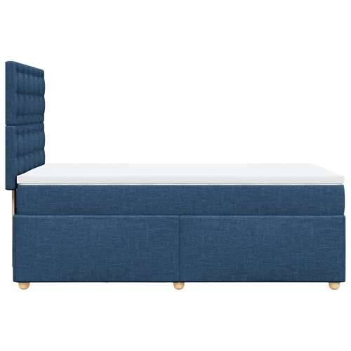 Krevet s oprugama i madracem plavi 80x200 cm od tkanine - Plava 80 x 200 cm gumbi Cijena