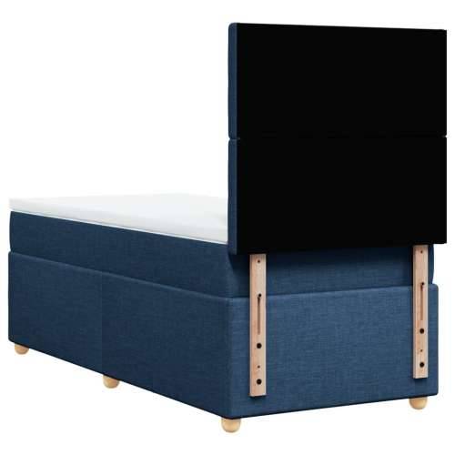 Krevet s oprugama i madracem plavi 80x200 cm od tkanine - Plava 80 x 200 cm gumbi Cijena