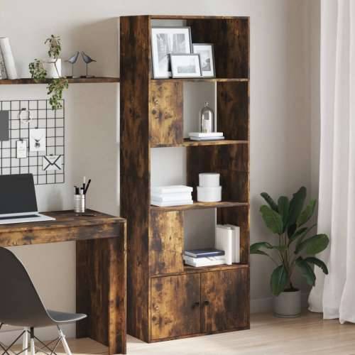 Regal za knjige boja hrasta 70x36x189 cm konstruirano drvo - Dimljeni hrast 1 70 cm Cijena