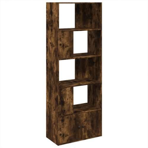 Regal za knjige boja hrasta 70x36x189 cm konstruirano drvo - Dimljeni hrast 1 70 cm Cijena
