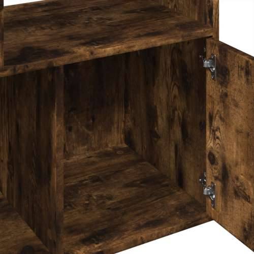 Regal za knjige boja hrasta 70x36x189 cm konstruirano drvo - Dimljeni hrast 1 70 cm Cijena