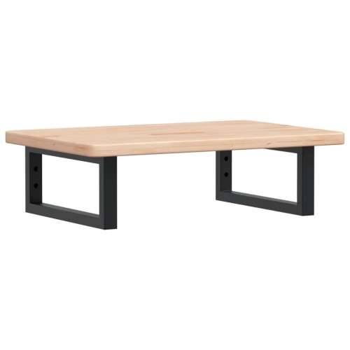 Zidna polica za Lavabo - Umivaonik od čelika i masivne hrastovine - Smeđa i crna 60 x 40 x 2.5 cm 1 Pravokutno Cijena