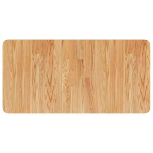 Zidna polica za Lavabo - Umivaonik od čelika i masivne hrastovine - svijetlo smeđa i bijela 80 x 40 x 2.5 cm 1 Trapez Cijena