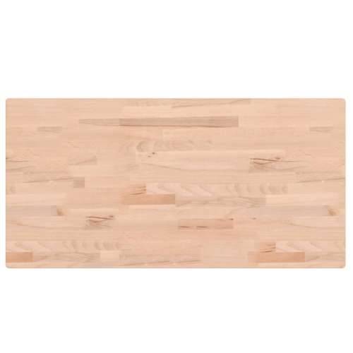 Zidna polica za Lavabo - Umivaonik od čelika i masivne bukovine - Smeđa i crna 100 x 50 x 4 cm 1 Pravokutno Cijena