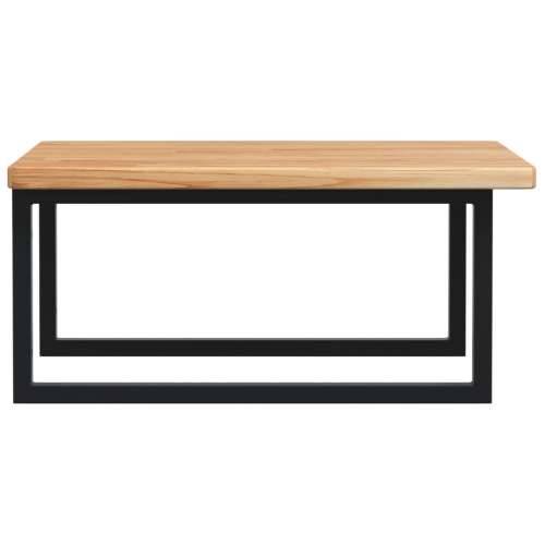 Zidna polica za Lavabo - Umivaonik od čelika i masivne hrastovine - svijetlo smeđa i crna 60 x 60 x 2.5 cm 1 Pravokutno Cijena