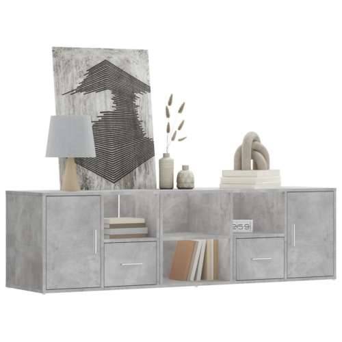 Kutni ormarić siva boja betona 160x40x45 cm konstruirano drvo - Beton siva 1 Cijena