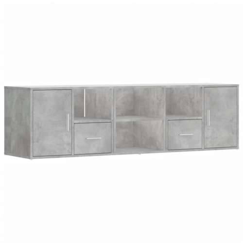 Kutni ormarić siva boja betona 160x40x45 cm konstruirano drvo - Beton siva 1 Cijena