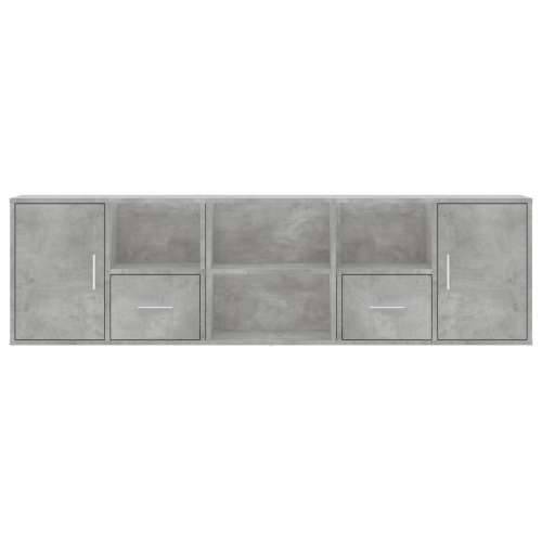 Kutni ormarić siva boja betona 160x40x45 cm konstruirano drvo - Beton siva 1 Cijena