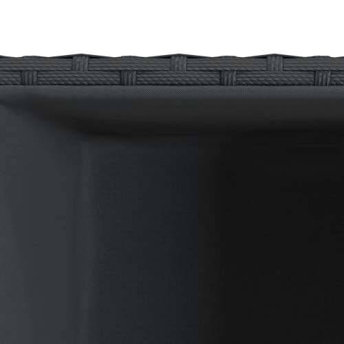 Vrtna sadilica crna 30 x 30 x 60 cm od poliratana - Crna 30 x 30 x 60 cm 1 Cijena
