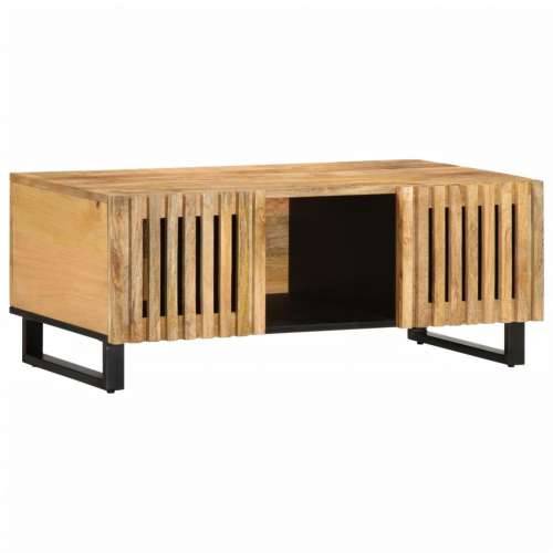 Stolić za kavu 100 x 55 x 40 cm od masivnog grubog drva manga - Svjetlosmeđa 1 masivno drvo manga Cijena