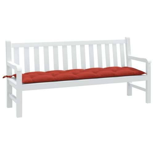 Jastuci za vrtnu klupu prošarano crvena 180x50x7 cm tkanina - prošarana crvena 180 x 50 x 7 cm 1 Cijena