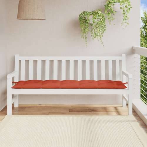 Jastuci za vrtnu klupu prošarano crvena 180x50x7 cm tkanina - prošarana crvena 180 x 50 x 7 cm 1 Cijena