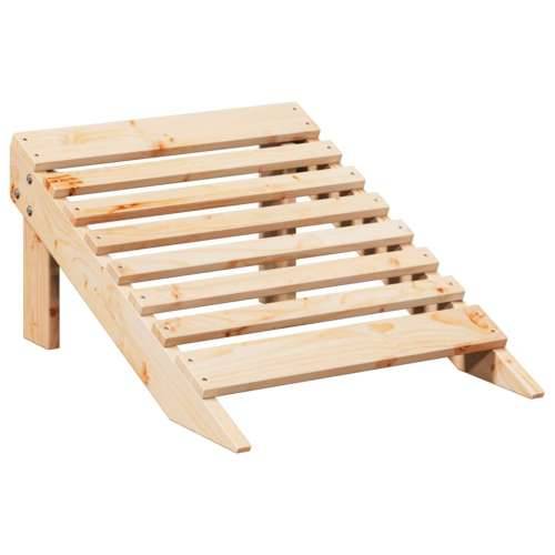 Stolica Adirondack od masivne jelovine s otomanom - Prirodna 1 Cijena