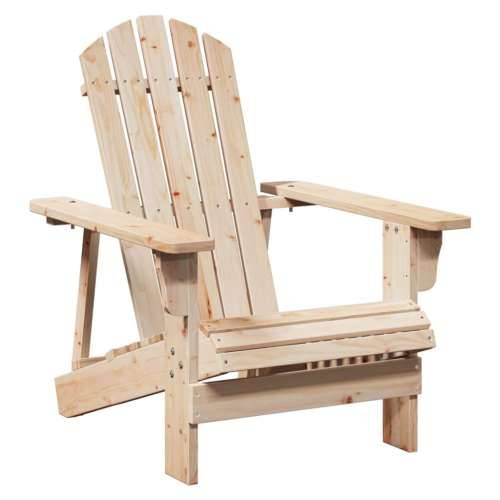 Stolica Adirondack od masivne jelovine s otomanom - Prirodna 1 Cijena