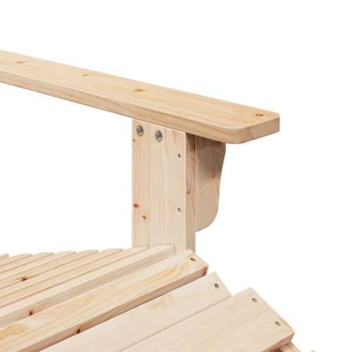 Stolica Adirondack od masivne jelovine s otomanom - Prirodna 1 Cijena
