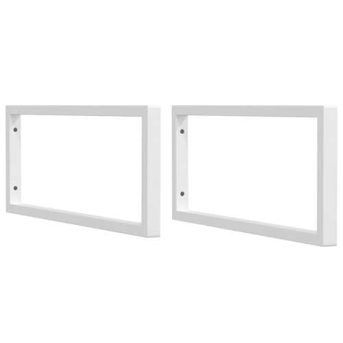 Nosači polica za Lavabo - Umivaonik 2 kom bijeli pravokutni čelični - Bijela 25 x 60 cm 1 Pravokutno Cijena