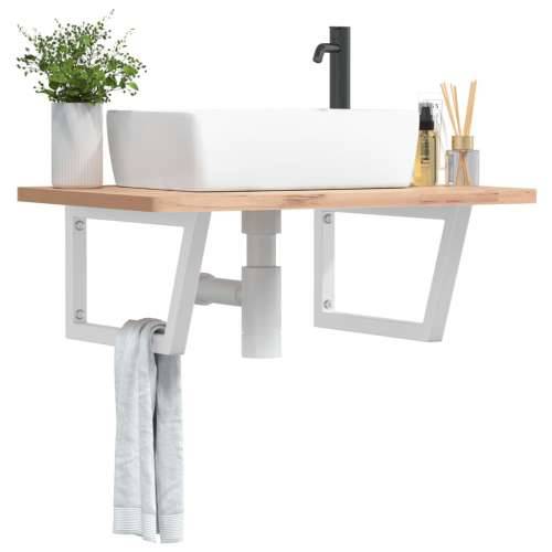 Nosači polica za Lavabo - Umivaonik 2 kom bijeli trapezni čelični - Bijela 25 x 60 cm 1 Trapez Cijena