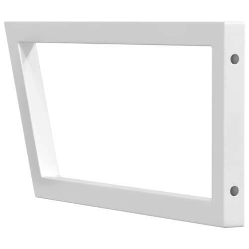 Nosači polica za Lavabo - Umivaonik 2 kom bijeli trapezni čelični - Bijela 25 x 60 cm 1 Trapez Cijena