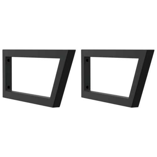 Nosači polica za Lavabo - Umivaonik 2 kom crni trapezni čelični - Crna 25 x 60 cm 1 Trapez Cijena