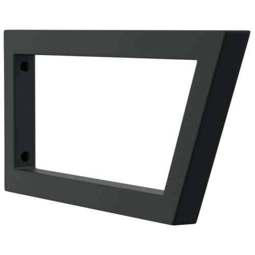 Nosači polica za Lavabo - Umivaonik 2 kom crni trapezni čelični - Crna 25 x 60 cm 1 Trapez Cijena