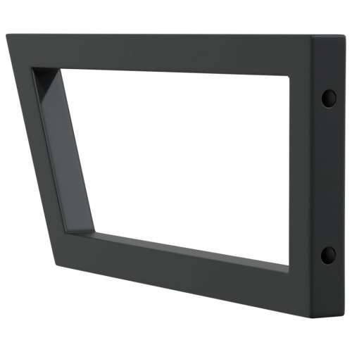 Nosači polica za Lavabo - Umivaonik 2 kom crni trapezni čelični - Crna 25 x 60 cm 1 Trapez Cijena
