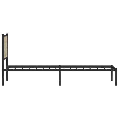 Metalni okvir kreveta bez madraca boja hrasta sonome 100x200 cm - sonoma hrast 100 x 200 cm s uzglavljem Cijena