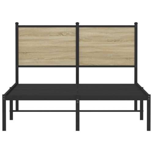 Metalni okvir kreveta bez madraca boja hrasta sonome 120x190 cm - sonoma hrast 120 x 190 cm s uzglavljem Cijena