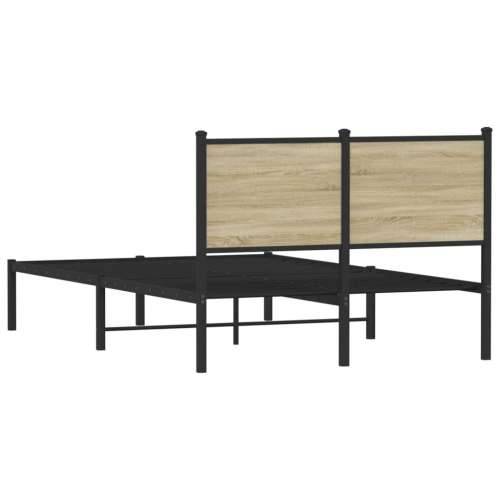 Metalni okvir kreveta bez madraca boja hrasta sonome 120x190 cm - sonoma hrast 120 x 190 cm s uzglavljem Cijena