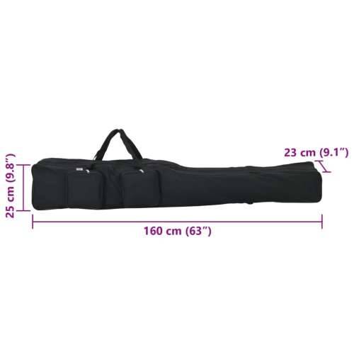 Torba za štap za pecanje tamnozelena 160 cm od tkanine Oxford - Crna 160 cm 3 odjeljka Cijena