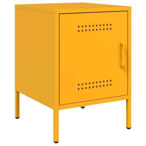 Noćni ormarići 2 kom žuta boja senfa 36 x 39 x 50,5 cm čelični - Žuta 2 Cijena