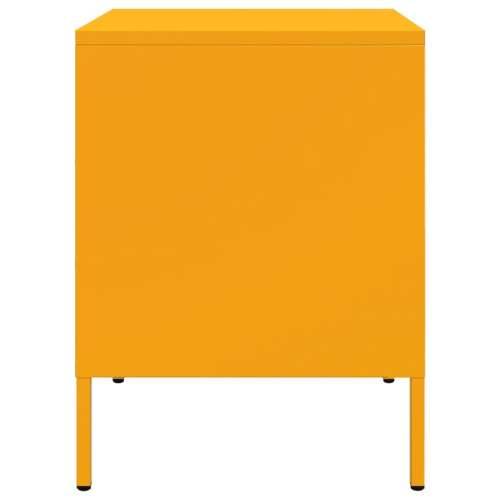 Noćni ormarići 2 kom žuta boja senfa 36 x 39 x 50,5 cm čelični - Žuta 2 Cijena