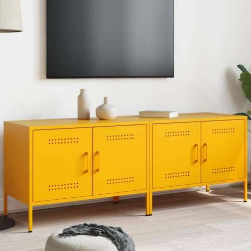 TV ormarići 2 kom boja senfa 68 x 39 x 50,5 cm čelični - Žuta 2 Cijena