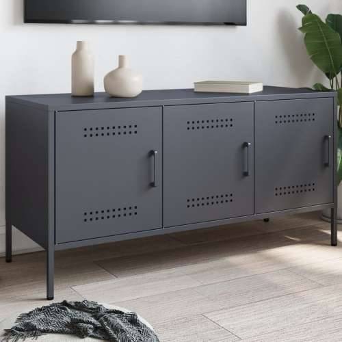 TV ormarić antracit 100,5 x 39 x 50,5 cm čelični - Antracit 1 Cijena