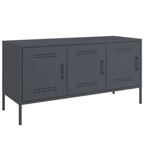 TV ormarić antracit 100,5 x 39 x 50,5 cm čelični - Antracit 1 Cijena