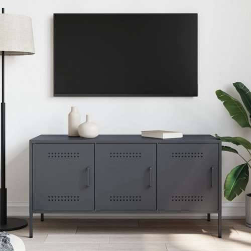 TV ormarić antracit 100,5 x 39 x 50,5 cm čelični - Antracit 1 Cijena