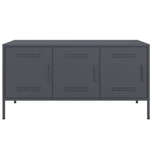 TV ormarić antracit 100,5 x 39 x 50,5 cm čelični - Antracit 1 Cijena