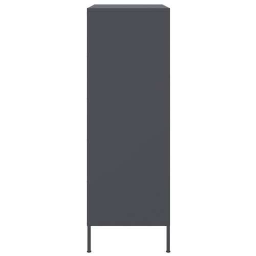 Visoka komoda antracit 67 x 39 x 113 cm čelična Antracit 1 Cijena