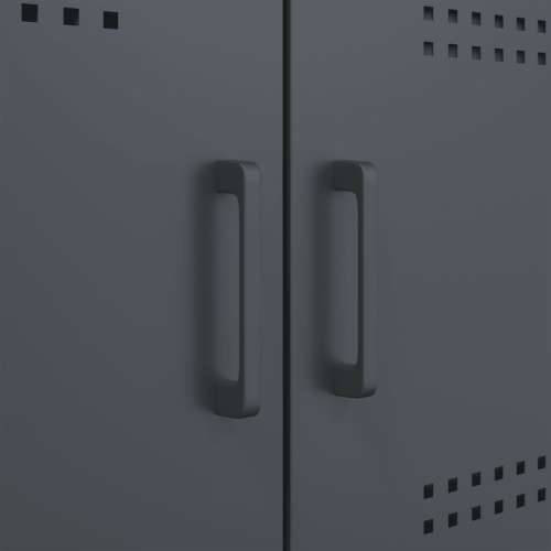 Visoka komoda antracit 67 x 39 x 113 cm čelična Antracit 1 Cijena