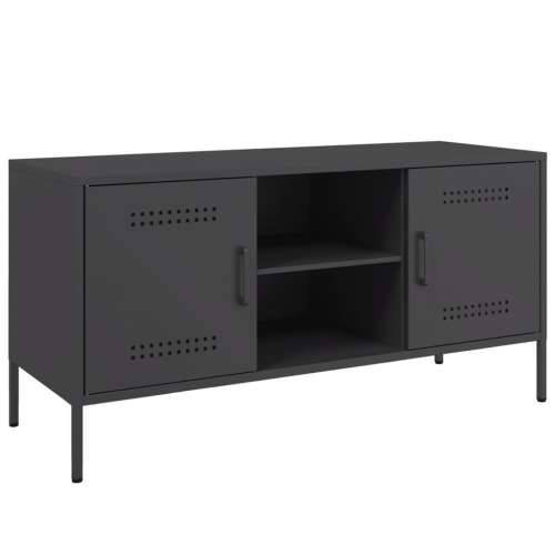 TV ormarić crni 100,5 x 39 x 50,5 cm čelični - Crna 1 Cijena