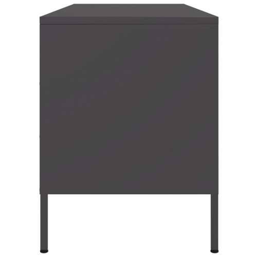 TV ormarić crni 100,5 x 39 x 50,5 cm čelični - Crna 1 Cijena