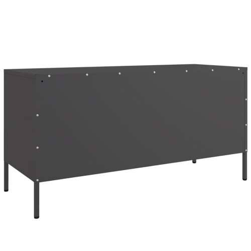 TV ormarić crni 100,5 x 39 x 50,5 cm čelični - Crna 1 Cijena
