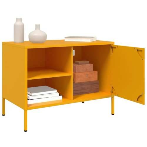 TV ormarić žute boje senfa 68 x 39 x 50,5 cm čelični - Žuta 1 Cijena