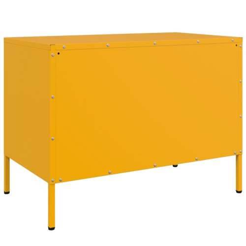 TV ormarić žute boje senfa 68 x 39 x 50,5 cm čelični - Žuta 1 Cijena