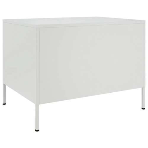 Stolić za kavu bijeli 68 x 50 x 50,5 cm čelik - Bijela 1 Cijena