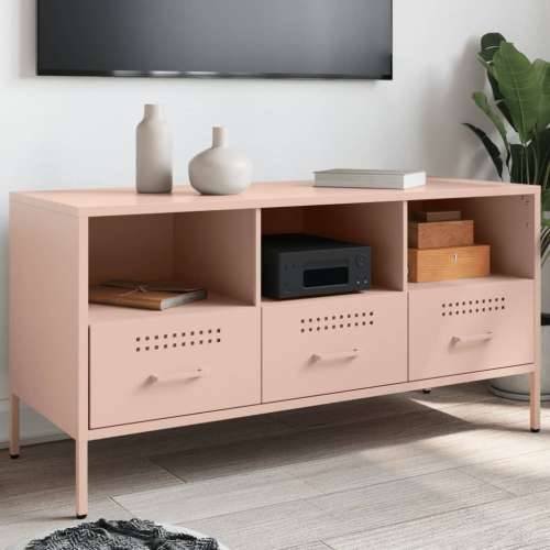 TV ormarić ružičasti 100,5 x 39 x 50,5 cm čelični - Ružičasta 1 Cijena
