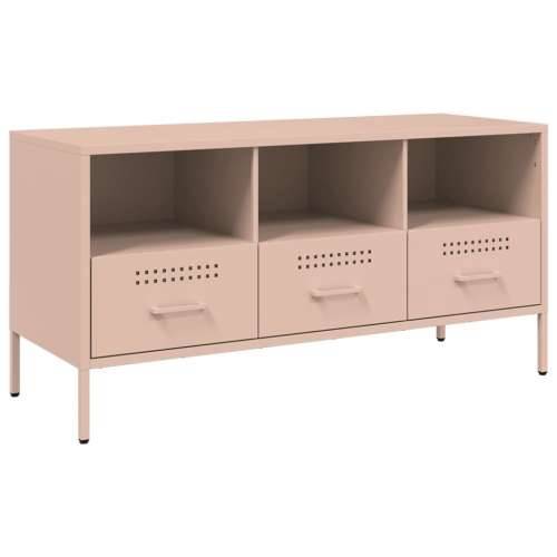 TV ormarić ružičasti 100,5 x 39 x 50,5 cm čelični - Ružičasta 1 Cijena