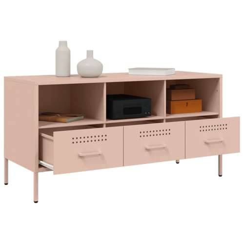 TV ormarić ružičasti 100,5 x 39 x 50,5 cm čelični - Ružičasta 1 Cijena