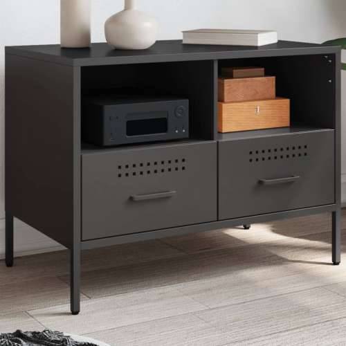 TV ormarić crni 68 x 39 x 50,5 cm čelični - Crna 1 Cijena