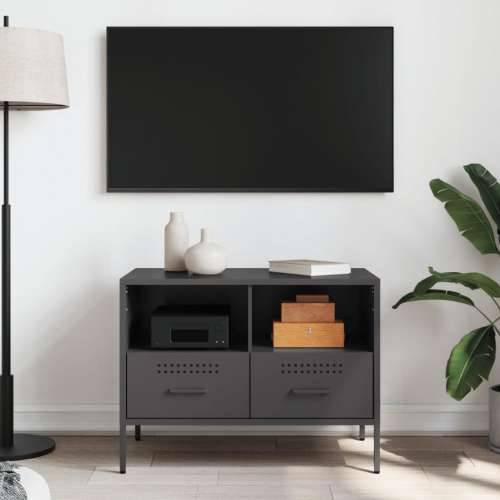 TV ormarić crni 68 x 39 x 50,5 cm čelični - Crna 1 Cijena